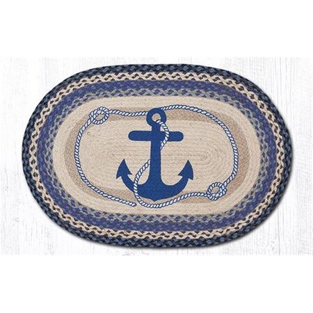 Palacedesigns Jute Oval Anchor Patch 27 x 45 in. PA3370549